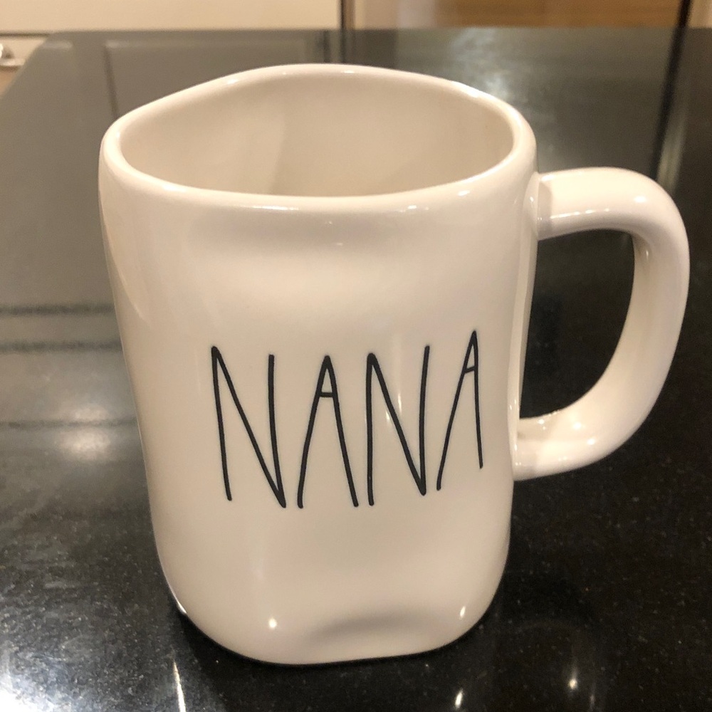 Rae Dunn Cream Mug with Black 'NANA' Text